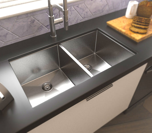 SRR23218A- DOUBLE BOWL KITCHEN SINK