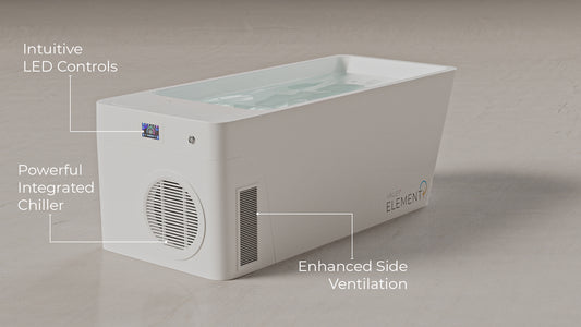 ELEMENT + All in one Glacier & Thermal Plunge tub - Gloss White